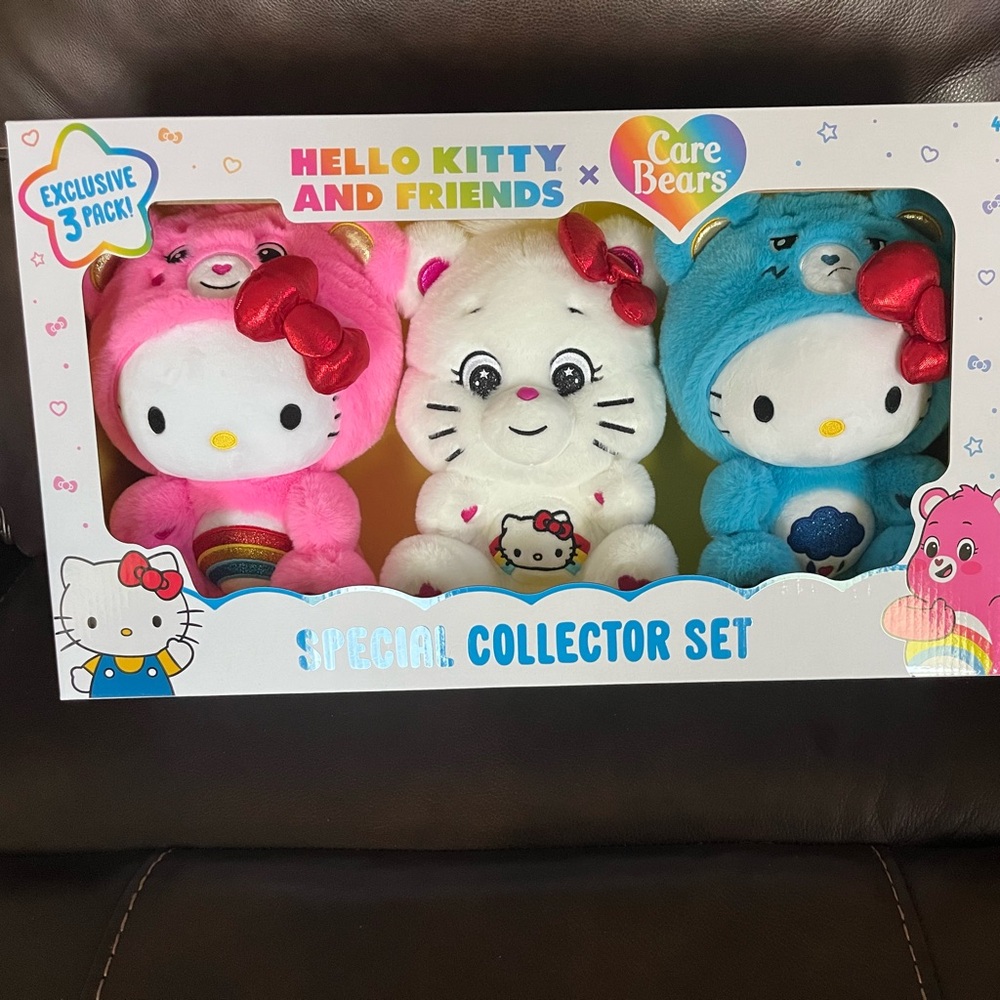 Hello Kitty And Friends X Care Bear 3 Pack Special Collector Set